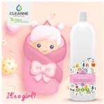 CLEANNE Mosógél 1 liter (20 mosás) fehér és színes ruhákhoz Cleanne_Baba-Mama Its a girl - polusirodaszer