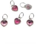  Charm Turmalina Roz (Rubelit) 10x5x3 mm Argint 925 - 1 Buc
