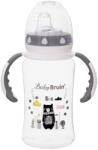 Baby Bruin széles nyakú tanulópohár 300 ml, cseppmentes itatócsőrrel szürke (5504321szurke)