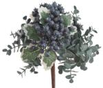  Buchet eukalipt artificial+bobite negre pentru aranjamente florale (8556)