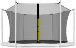INLEA Plasă de siguranță interioară pentru trambulină, diametru total 366 cm, pentru 8 stâlpi înălțime 165 cm - negru (IN07-0014)