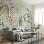  Zöldellő virágos rét mintás fotótapéta