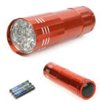 VERK GROUP Mini zseblámpa 9 LED-es (08013)