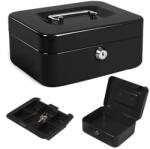 Verk Zárható fém pénzkazetta érmetartóval - fekete (01441_CZ)