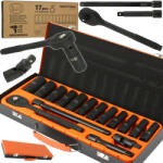 TMN Gola készlet 1/2" 17 db ütős BJC (M58232)