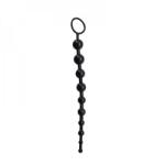 Toyz4Lovers Sir Lung de Bile Anale Negre Stimulare Progresiva si Textura Moale pentru Placere Intensa