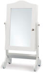 AdTrend Oglinda de masa cu spatiu depozitare bijuterii mdf alb 27, 5 x 20 x 55 cm (42169)