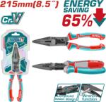 TOTAL Cleste cu varf ascutit TOTAL 215 mm Cr-V, efect de parghie 65% (THTC520806) Cleste