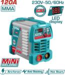 TOTAL Aparat de sudura MMA 120A TOTAL, invertor IGBT, afisaj LED, 230V (TW212049E)