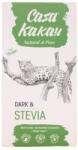 Casa Kakau Ciocolata artizanala neagra fara zahar cu stevie 92%, 70g, Casa Kakau