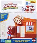 Hasbro Set de constructie Spidey si Prietenii Extraordinari - Pizzerie City Bloks (F6688_F8360) Figurina