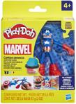 Hasbro Figurina flexibila Play-Doh Marvel Captain America cu accesorii, 10 cm (F9829_G0056) Figurina