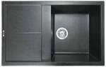  Gránit kompozit konyhai mosogató metálfekete színben ELEFANT PREMIUM 7850 SELENA