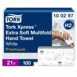 Tork Xpress Extra Soft Multifold Premium fehér H2 2 rétegű 21 db (100297)