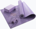 Myga Jóga készlet Myga Chakra Yoga Set mat + block + purple strap