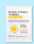 APLB Masca de tip șervețel pentru față Retinol Vitamina C Vitamina E Sheet Mask - 25 ml / 1 buc Masca de fata