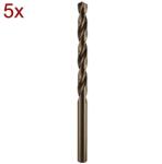 Makita SET 5 BURGHIE HSS-CO 5% CYL 9.5X57X81 (D-16782) Burghiu