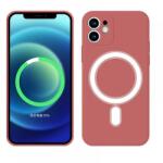 Cellect iPhone 12 Mini husă silicon cu magneți, Roșu (CEL-MAG-IPH12M-R)