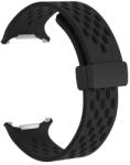 Cellect Galaxy Watch Ultra brățară perforată magnetică, 24mm, Negru (CEL-STRAPPWATCH7U-BK)