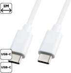Cellect Cablu Type-C 1m, 3A încărcare rapidă, Alb (MDCU-TYPEC-TYPEC-W)