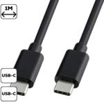 Cellect Cablu Type-C, 1m, 3A, Negru (MDCU-TYPEC-TYPEC-BK)