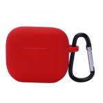 Cellect Apple AirPods 3 carcasă, silicon 2.5 mm, cu carabină, Roșu (AIRPODS3-CASE2.5-R)