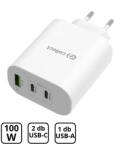 Cellect Adaptor 100W încărcător rapid, PD Type-C, Alb (MTCB-PD100W-W)