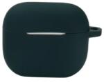 Cellect Apple AirPods 3, husă silicon grosime 2.5 mm, Negru-verde închis (AIRPODS3-CASE2.5-BKG)