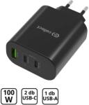 Cellect Adaptor rețea încărcare rapidă 100W, PD/USB-C, Negru (MTCB-PD100W-BK)