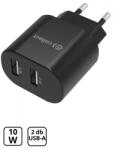 Cellect Adaptor 2 USB, 10W, Negru (MTCB-2USBNE-3.1A-BK)