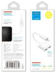 JOYROOM S-Y104 adaptor Lightning, 2in1, 12 cm, Alb (JR-S-Y104ll-WHT)