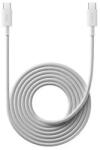 Xiaomi 6A cablu împletit USB-C-USB-C, 2 m, Alb (BHR087AGL) (XIAO-CABLE-TCC6A2-W)