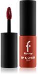 Flormar Lip & Cheek Tint folyékony arcpirosító az arcra és a szájra árnyalat 002 Kiss Lip&Cheek 6.7 ml