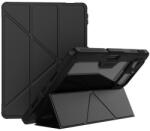 Nillkin Xiaomi Pad 8 Pro bumper leather védő (aktív flip, ütésálló, asztali tartó, kamera védelem, ceruza tartó) fekete (GP-182522)