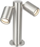 Endon Lighting modern kültéri állólámpa atlantis átlátszó szálcsiszolt acél end70847 IP65 (70847)