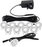 Endon Lighting modern talajba süllyeszthető lámpa kios 2 polírozott rozsdamentes acél átlátszó end75530 IP44 (75530)
