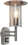 Endon Lighting modern kültéri fali lámpa york pir polírozott rozsdamentes acél átlátszó end4479782 IP44 (4479782)