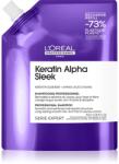 L'Oréal Serie Expert Keratin Alpha Sleek sampon a sima megjelenésű frizuráért Refill 500 ml