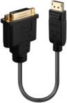 Lindy DisplayPort 1.2/1.2a DVI-D Átalakító Fekete 15cm 41004 (41004)