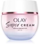 Olay Super Cream SPF 30 könnyű hidratáló krém az arcra SPF 30 50 ml