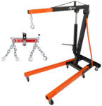 Pro-Tech TOOLS Hidraulikus motorkiemelő daru 2t + kiegyenlítő pánt Pro-Tech TOOLS SET031 (SET031)