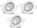 Aigostar - Set 3x spot LED încastrat 1xGU10/4, 5W/230V 6500K alb (AI2665)