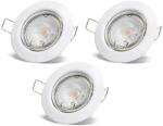 Aigostar - Set 3x spot LED încastrat, 1x GU10/4, 5W/230V/3000K, alb (AI2663)