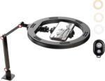 Apexel Clip Flexible Desk stand with ring light for overhead photography (APL-FL20)