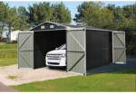 Riwall RMCG 20x13 Anthracite - fém garázs 3, 86 x 6 m nyeregtetővel (antracit), CG-K2013 (CG-K2013)