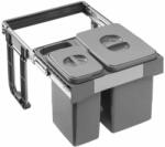 EKOTECH - Beépíthető hulladékgyűjtő FREE JAZZ SHORT 45 - 1x15 liter+1x7 liter (93014162608) - emark