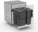 EKOTECH - Beépíthető hulladékgyűjtő FRONT 60 - 1x7 liter+3x26 liter (950141606) - emark