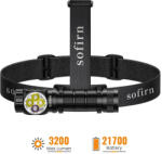 Sofirn HS43 3200lm fejlámpa 660nm vörös fénnyel, USB-C tölthető zseblámpa