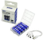 XTAR R6 / AA 1.5V Li-ion 3000mAh akkumulátor biztonsági funkcióval és USB-C porttal (LR3000USBC)
