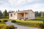 Timber Genil faház 72 m2, 44 mm (GENIL)